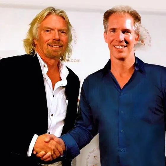 David Lee Jensen with Richard Branson